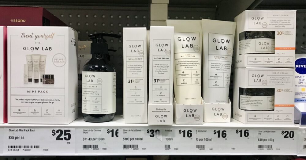 GLOW LAB | Woolworths スキンケアコーナー