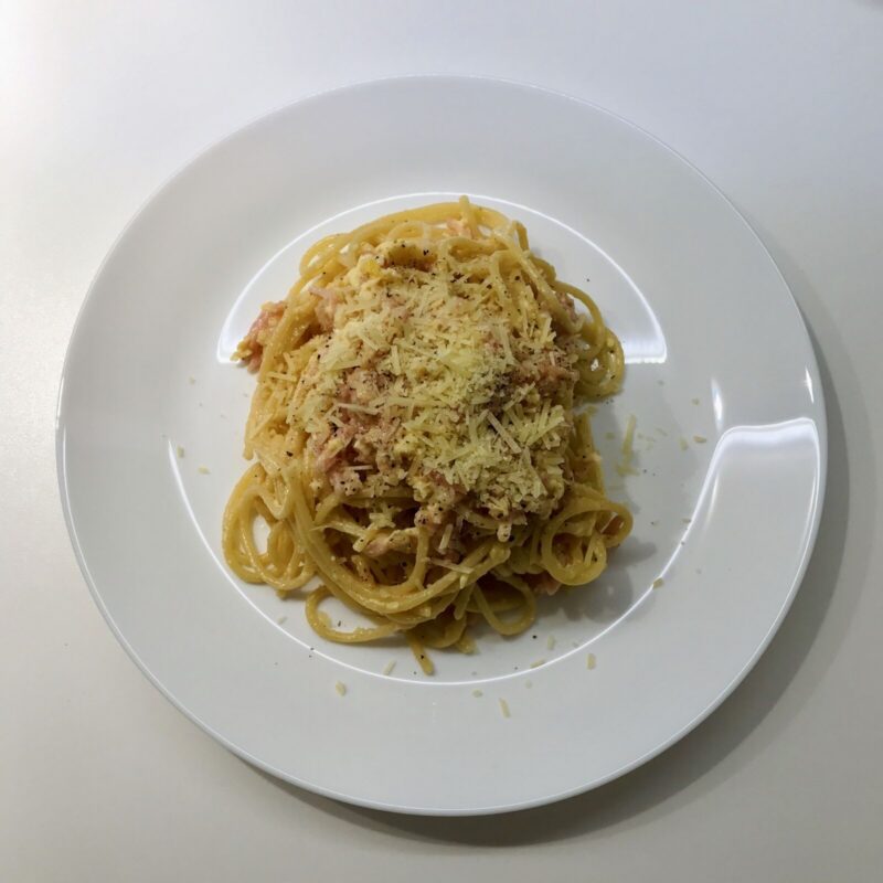 レシピ | カルボナーラ 上から